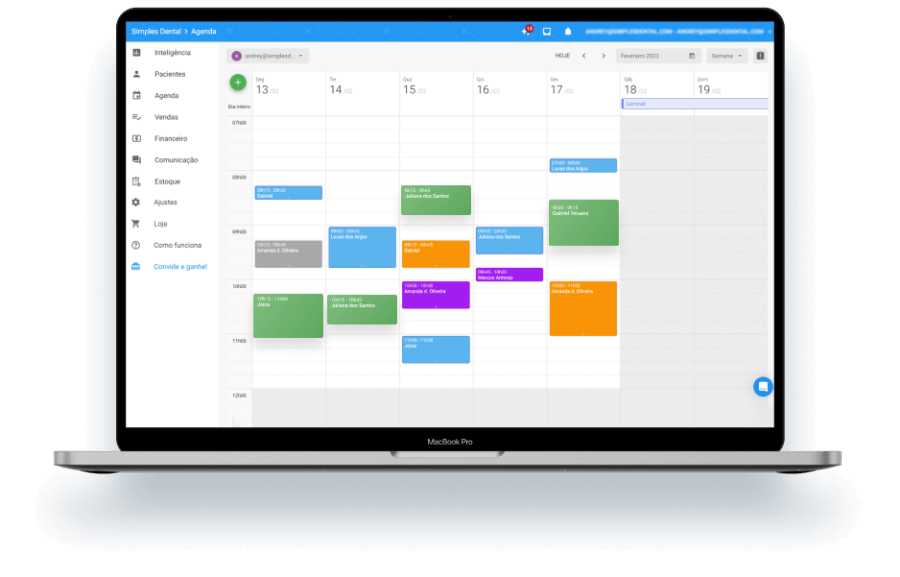 Agenda eletrônica Simples Dental