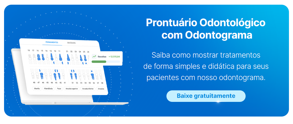 Prontuário Odontológico com Odontograma
Saiba como mostrar tratamentos de forma simples e didática para seus pacientes com nosso odontograma.